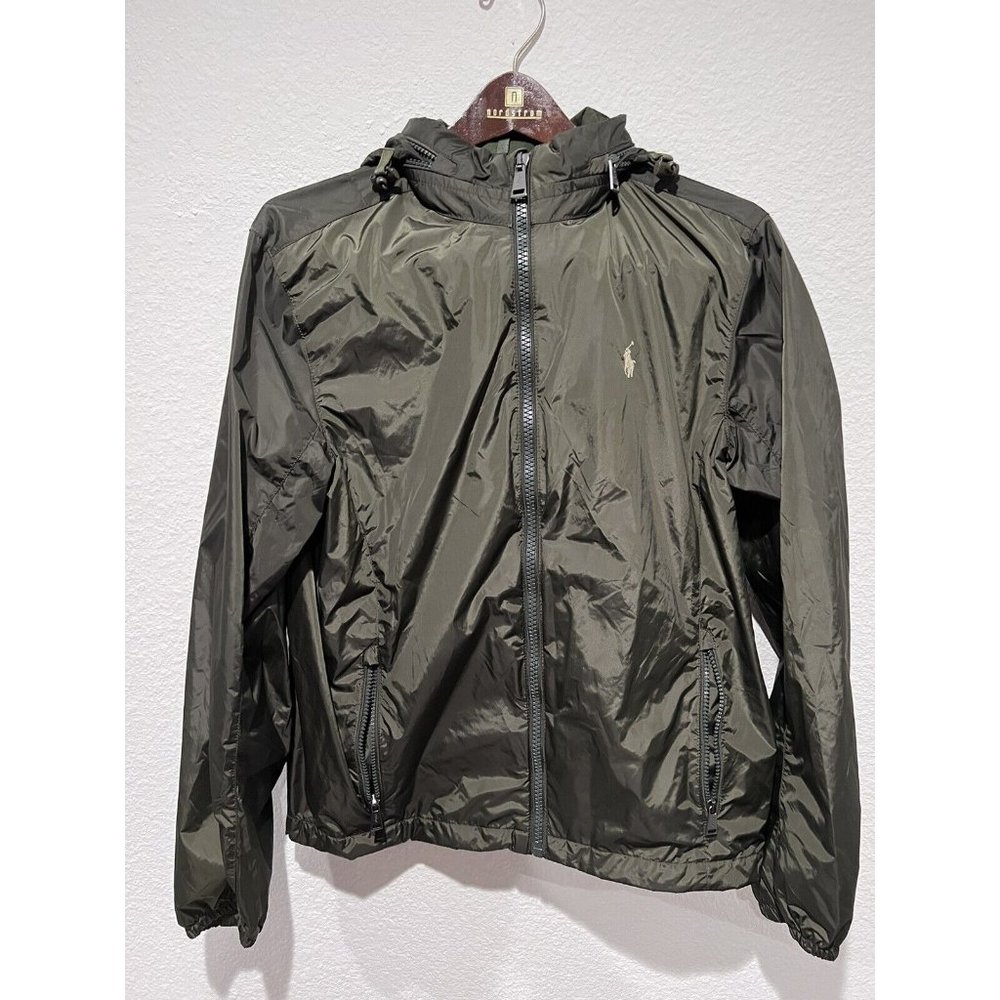 Polo Ralph Lauren Men's Retford Packable Windbreaker Rain Jacket Green Medium